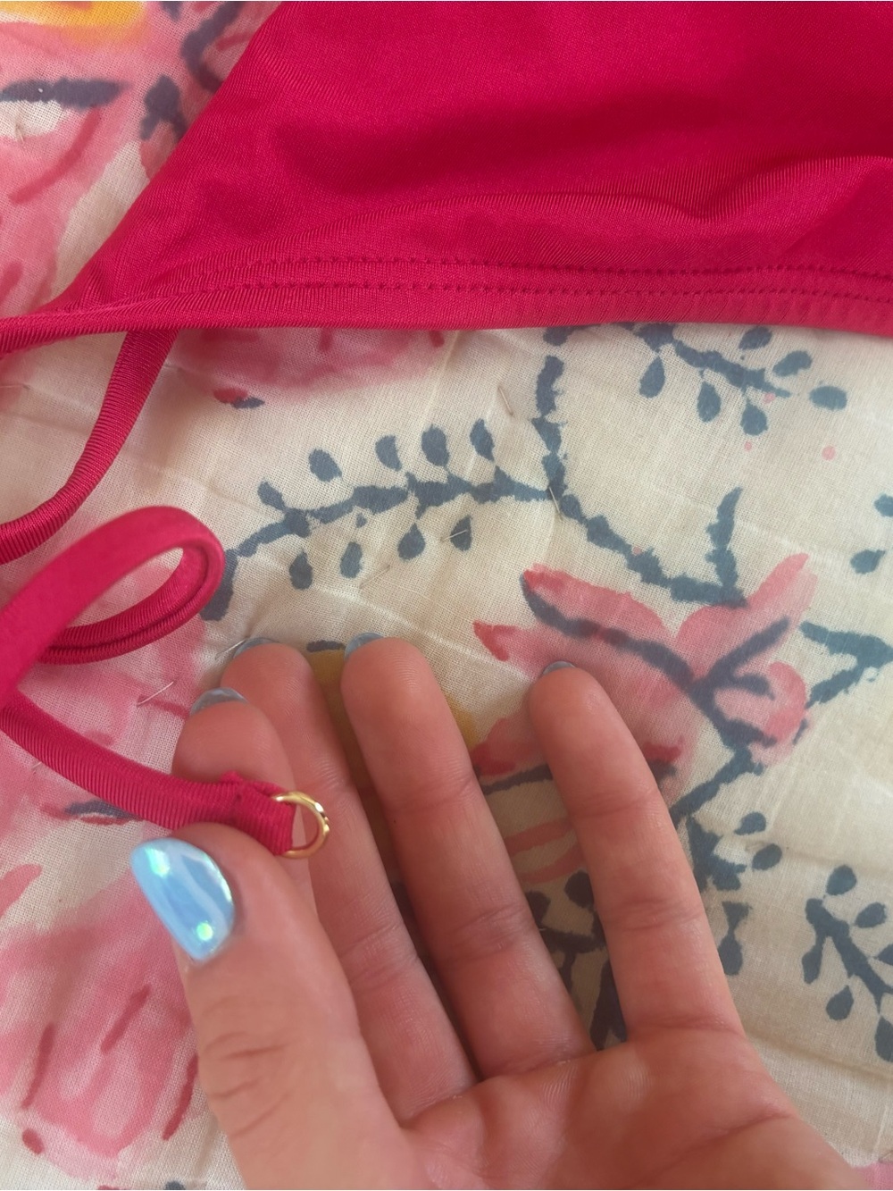 Hot Pink String Bikini Two-Piece - Picture 3 of 4